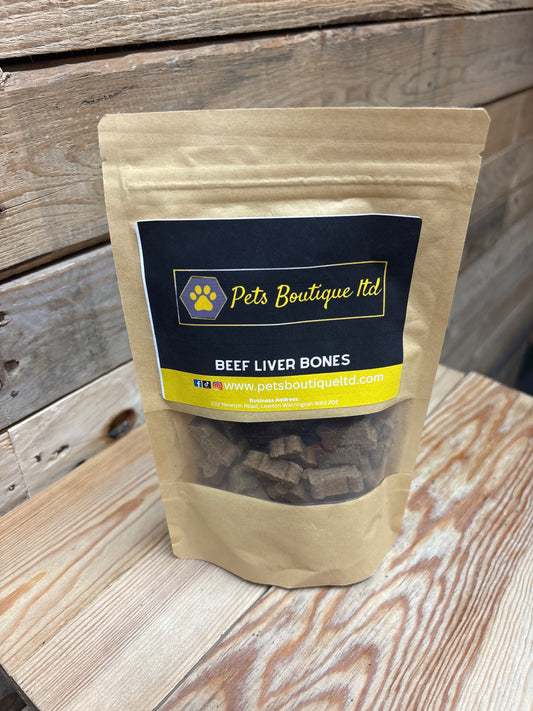Pets Boutique Natural Beef Liver Bones Training Treats