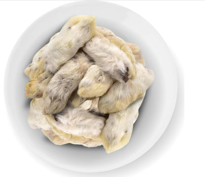 Rabbit Feet With Fur- Natural Tooth Brush