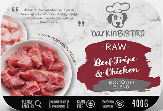 Barkin Bistro - Beef tripe And Chicken - 80/10/10 - 400g