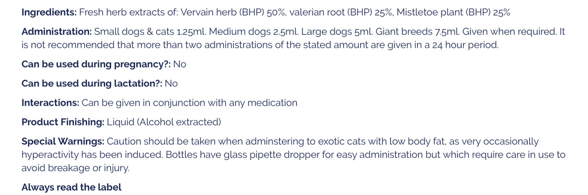 Dorwest - Valerian Compound For Dogs And Cats - 30ml